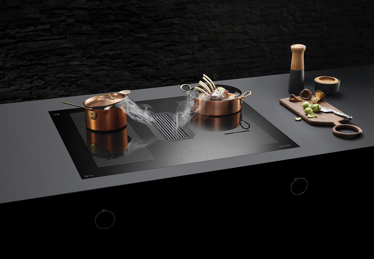 Bếp từ kết hợp hút mùi Spelier SPF-1048N