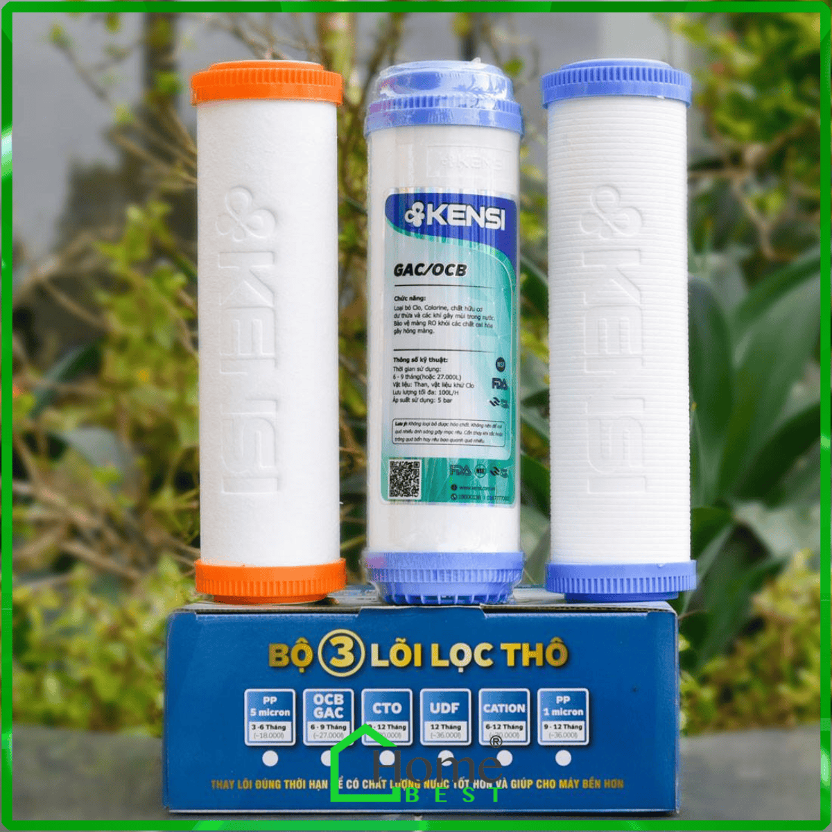Bộ lõi lọc thô 123 Kensi
