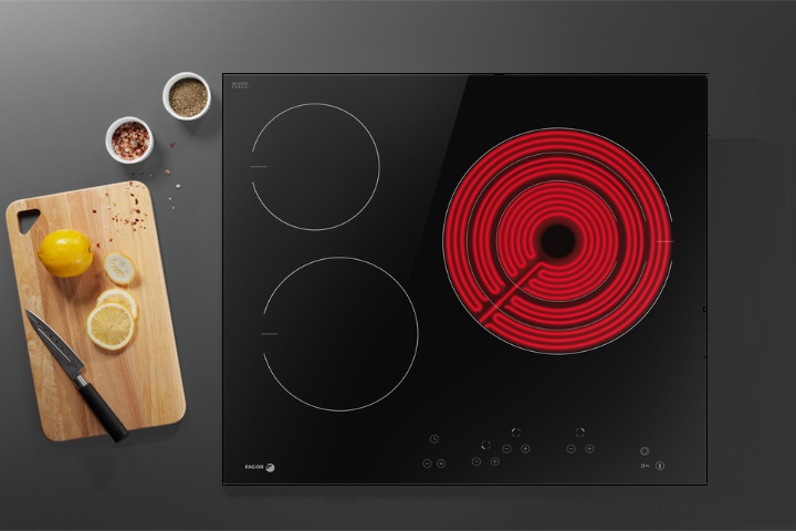 Bếp từ kết hợp hồng ngoại Fagor 3VFT-630AS