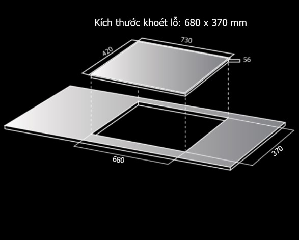 Bếp từ đôi Kocher X-NANO 8 Plus