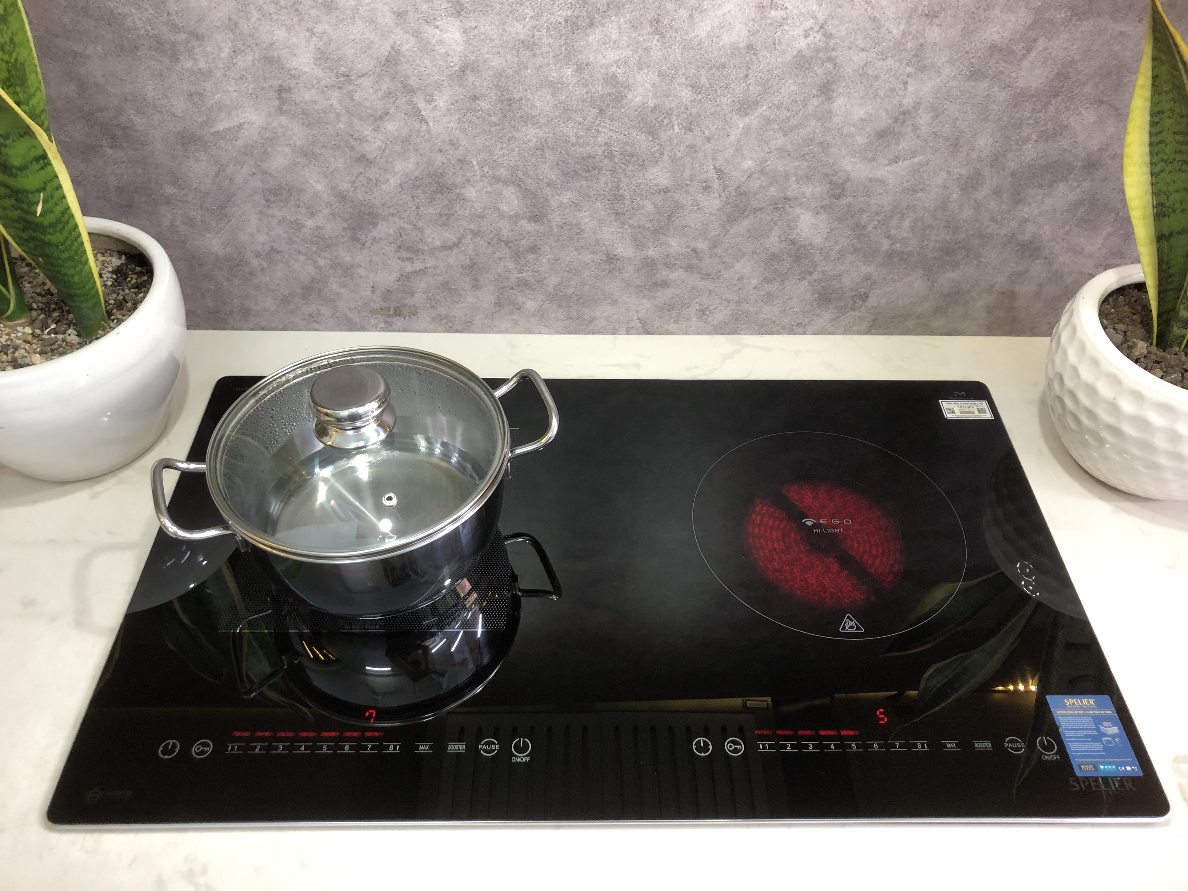 (Combo) Bếp từ kết hợp hồng ngoại Spelier SPM 929H