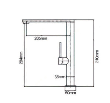 Vòi rửa chén nóng lạnh Eurogold EUF307C
