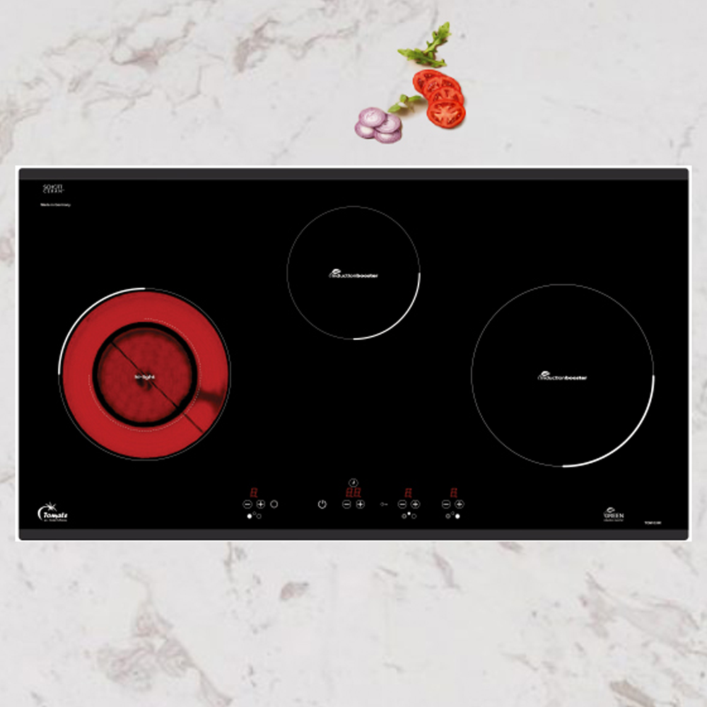Bếp từ kết hợp hồng ngoại 3 vùng nấu Tomate TOM 03IR