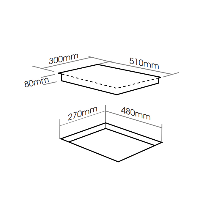 Bếp từ đôi Domino Faster FS 223DI