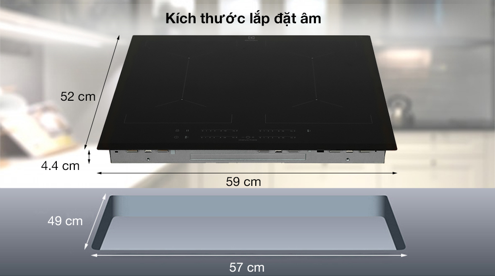 Bếp từ 4 vùng nấu Electrolux EIV644
