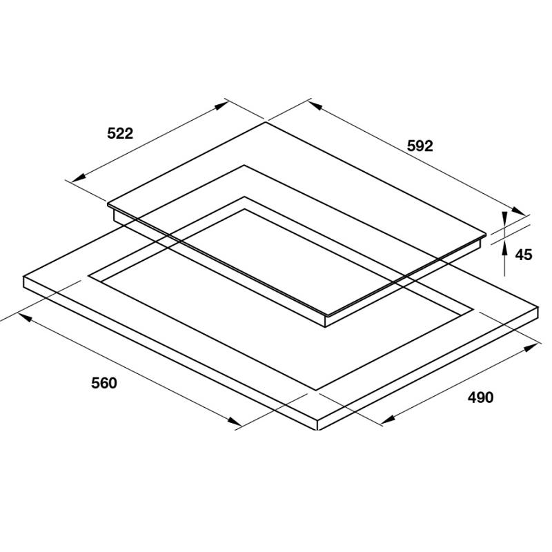 Bếp từ kết hợp hồng ngoại Fagor 3VFT-64AS