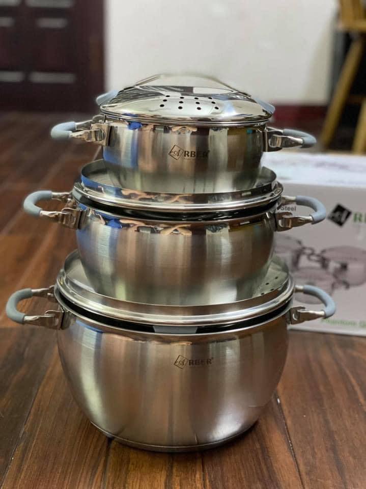Bộ nồi inox 3 món Arber PHANTOM