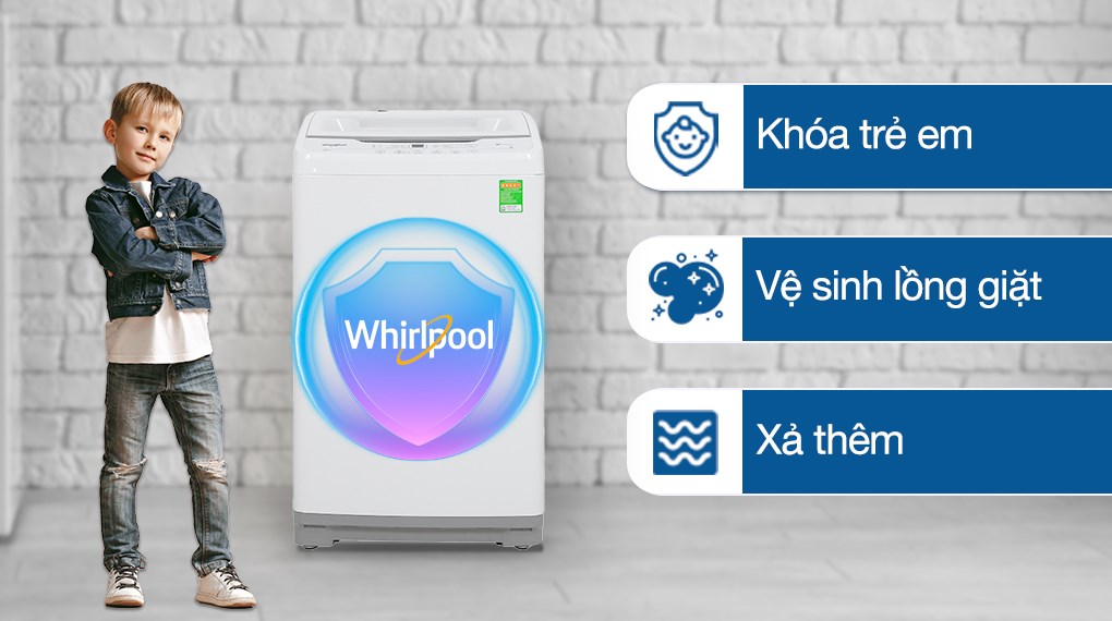 Máy giặt Whirlpool 9.5kg VWVC9502FW