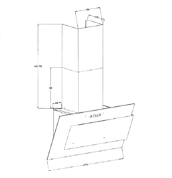 Máy hút khói, hút mùi kính vát Eurogold EUH0990VM