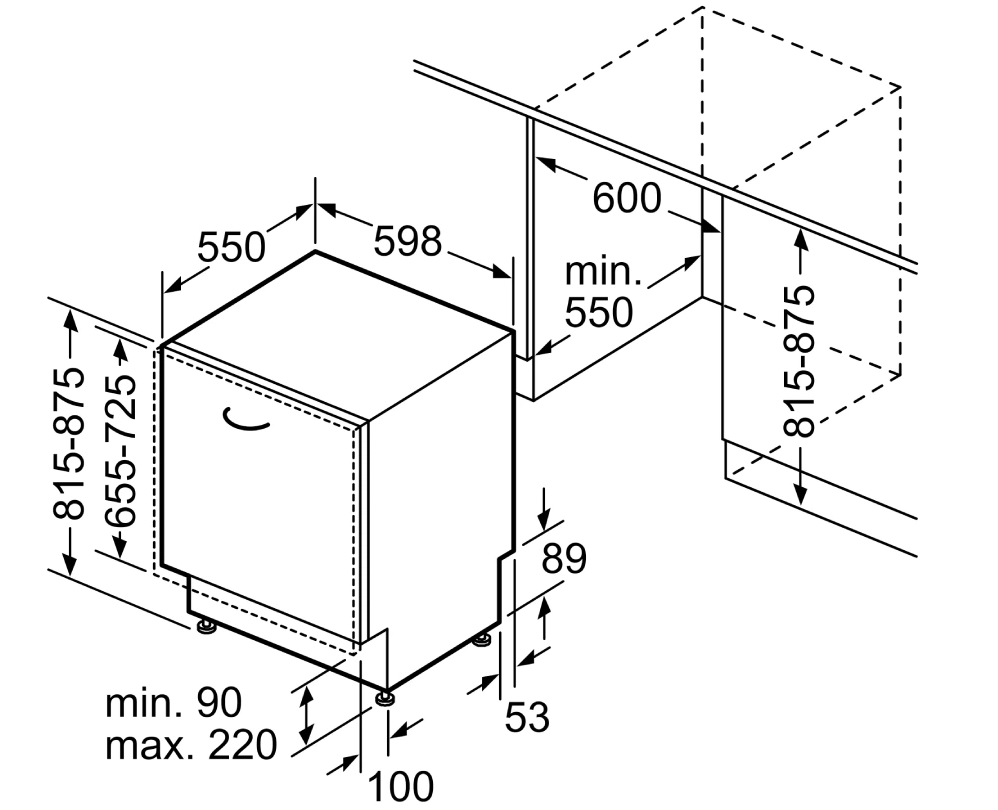 Máy rửa chén bát âm toàn phần Bosch SMV6ZCX16E Serie 6