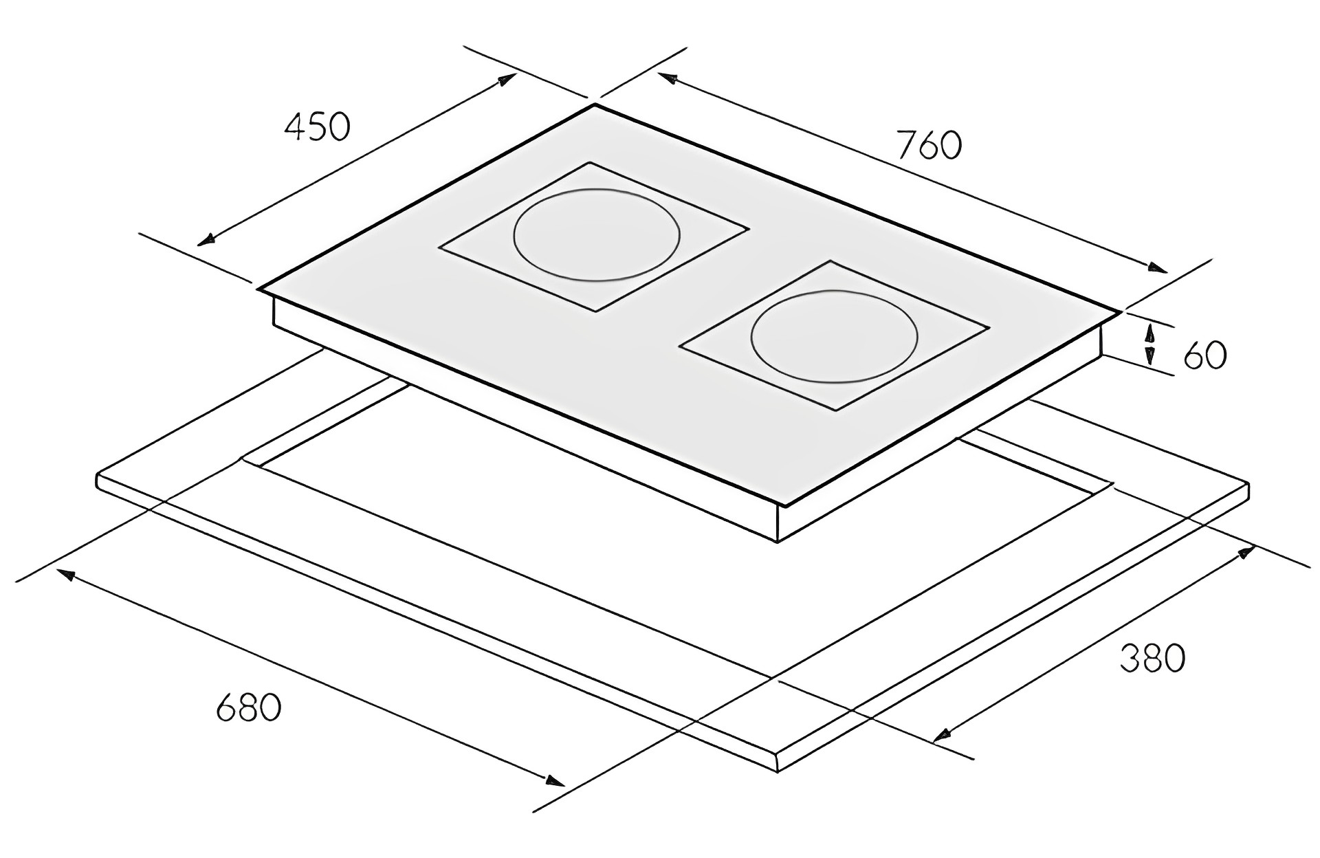 (Combo) Bếp từ đôi Eurosun EU-T892G