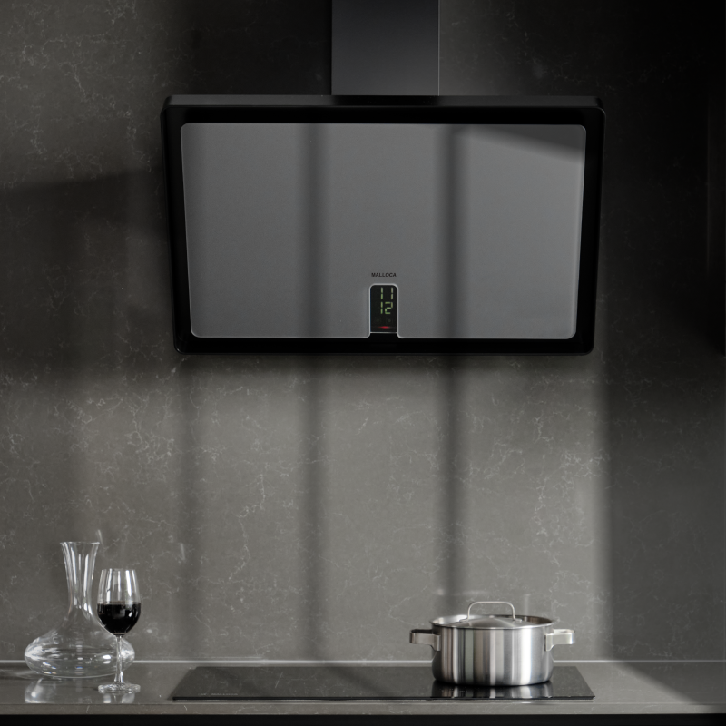 Máy hút mùi kính vát Malloca TIME K - 153MB