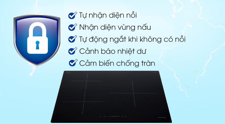 Bếp từ 3 vùng nấu Hafele HC-I603D