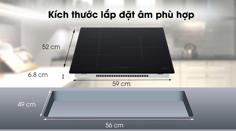 Bếp từ 3 vùng nấu Hafele HC-I603D