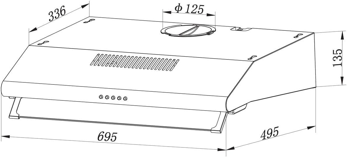 Máy hút khói, hút mùi cổ điển Eurogold EUH04170