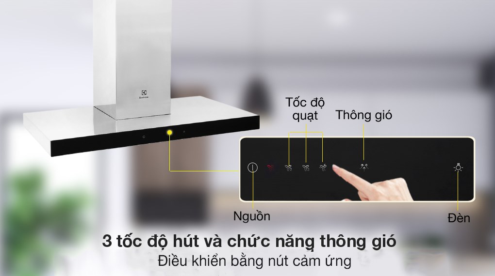 Máy hút khói, hút mùi kính ngang Electrolux LFT769X