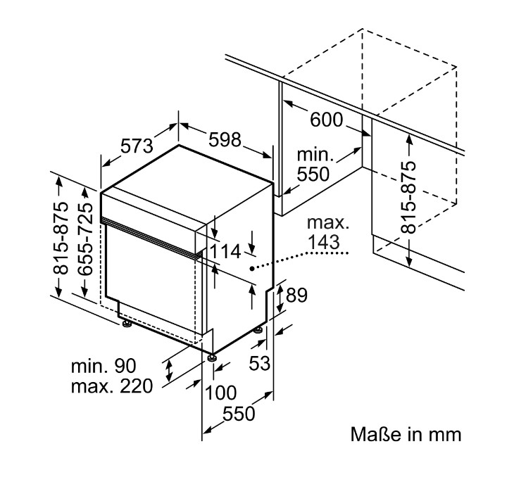 Máy rửa chén âm bán phần Bosch SMI6ECS10E Serie 6