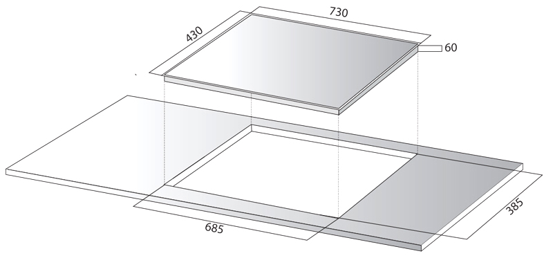 Bếp từ đôi Kocher DI-802GE
