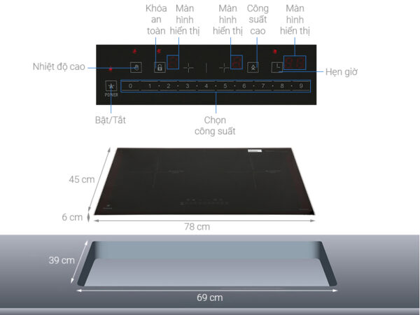 Bếp từ đôi Pramie IPP-6588