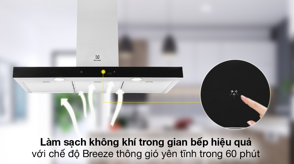 Máy hút khói, hút mùi kính ngang Electrolux LFT769X