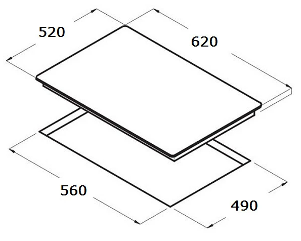 Bếp điện từ kết hợp hồng ngoại Chefs EH-MIX545N