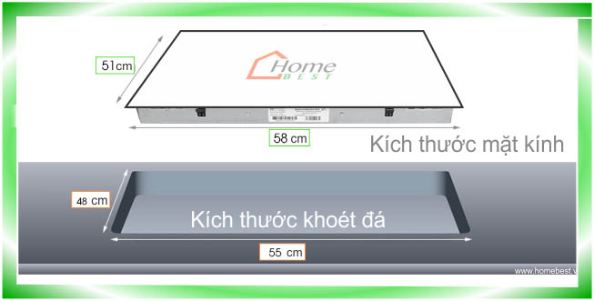 Bếp điện từ 4 vùng nấu Elba 345-004I