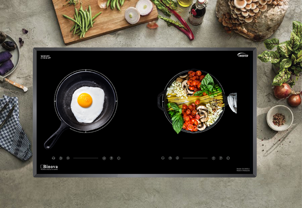 Bếp từ kết hợp hồng ngoại Binova BI-999EU