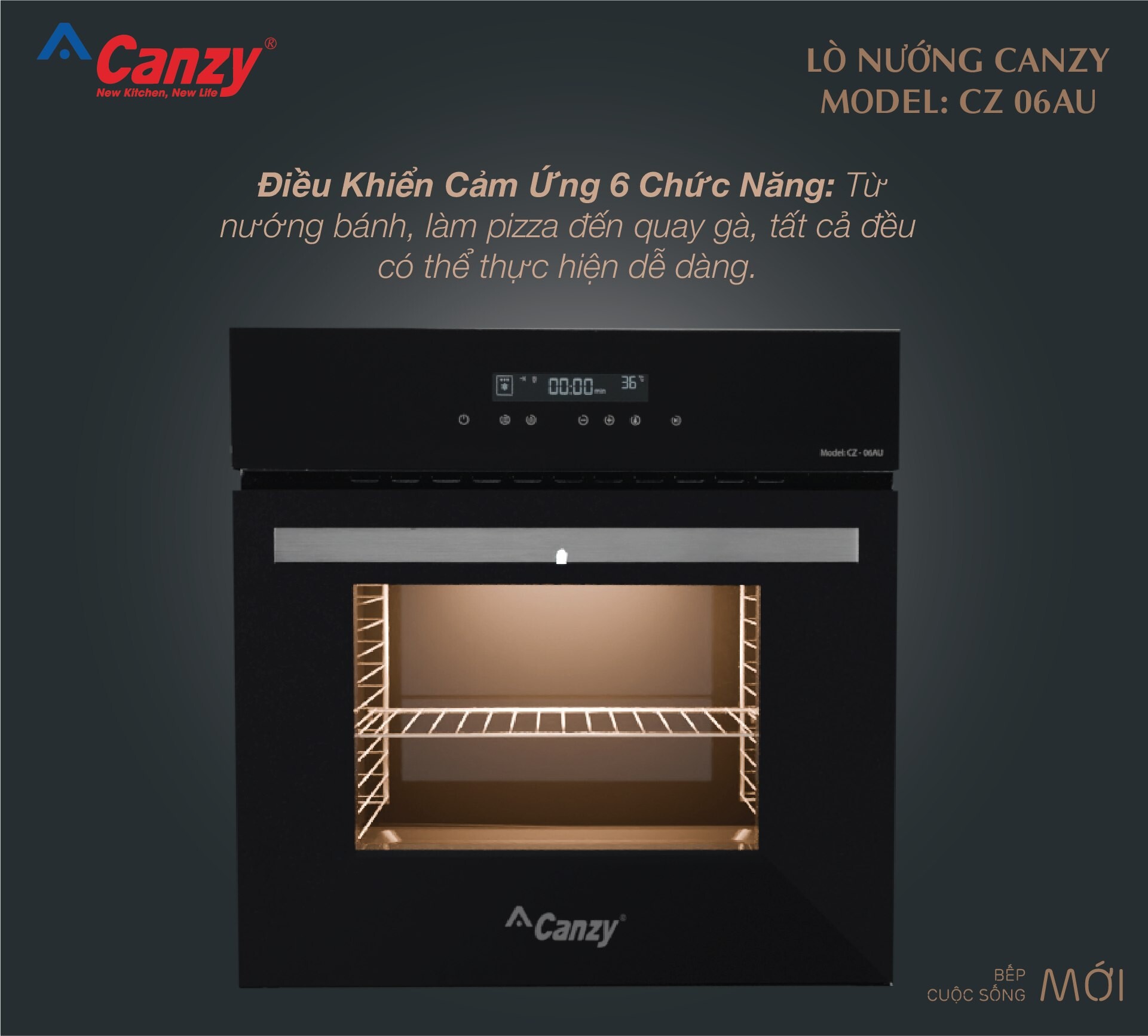 Lò nướng âm tủ Canzy CZ - 06AU