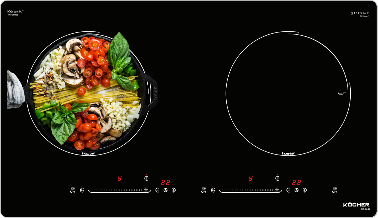 Bếp từ đôi Kocher DI-628