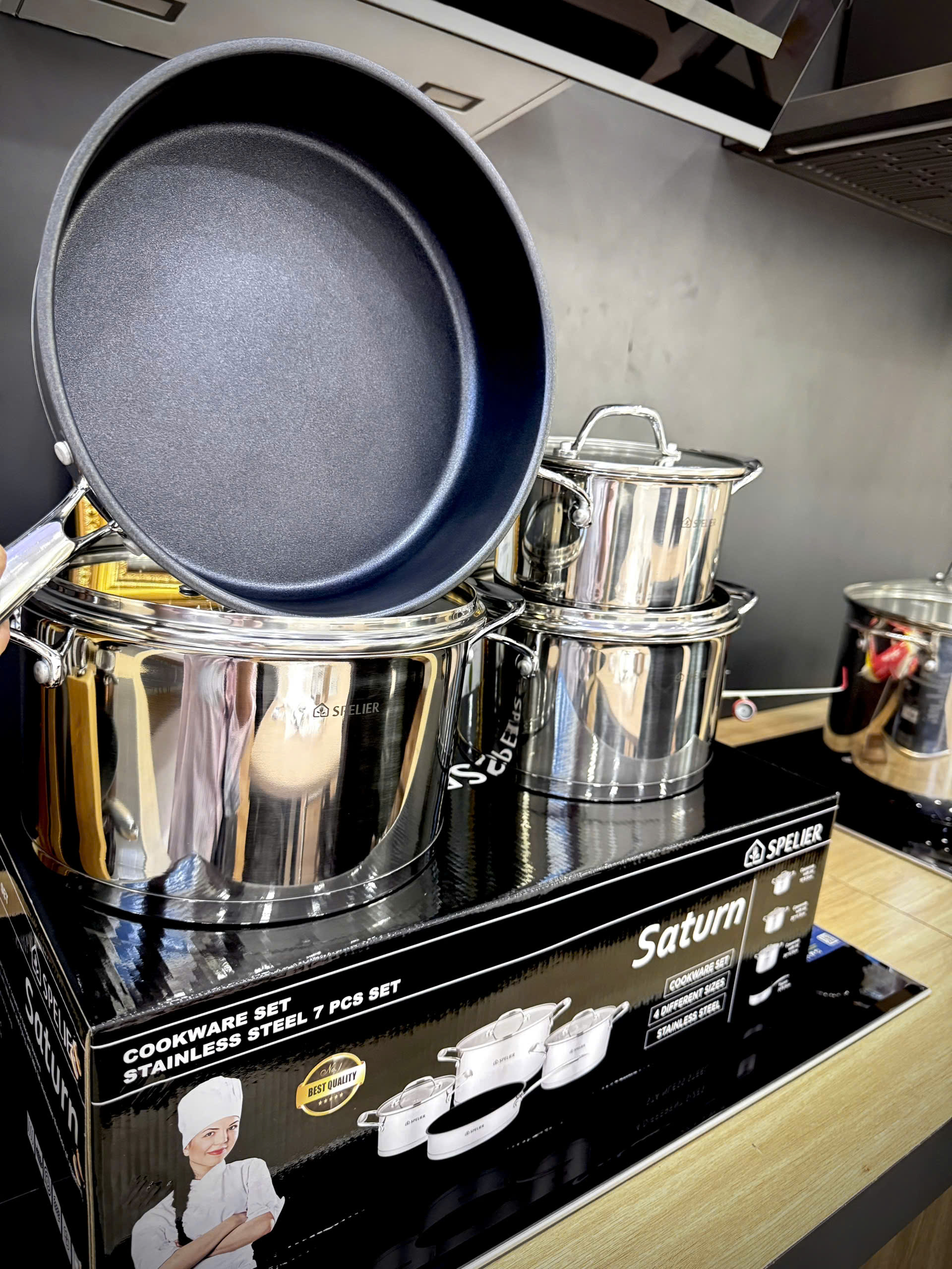 Bộ nồi inox 7 món Spelier SATURN