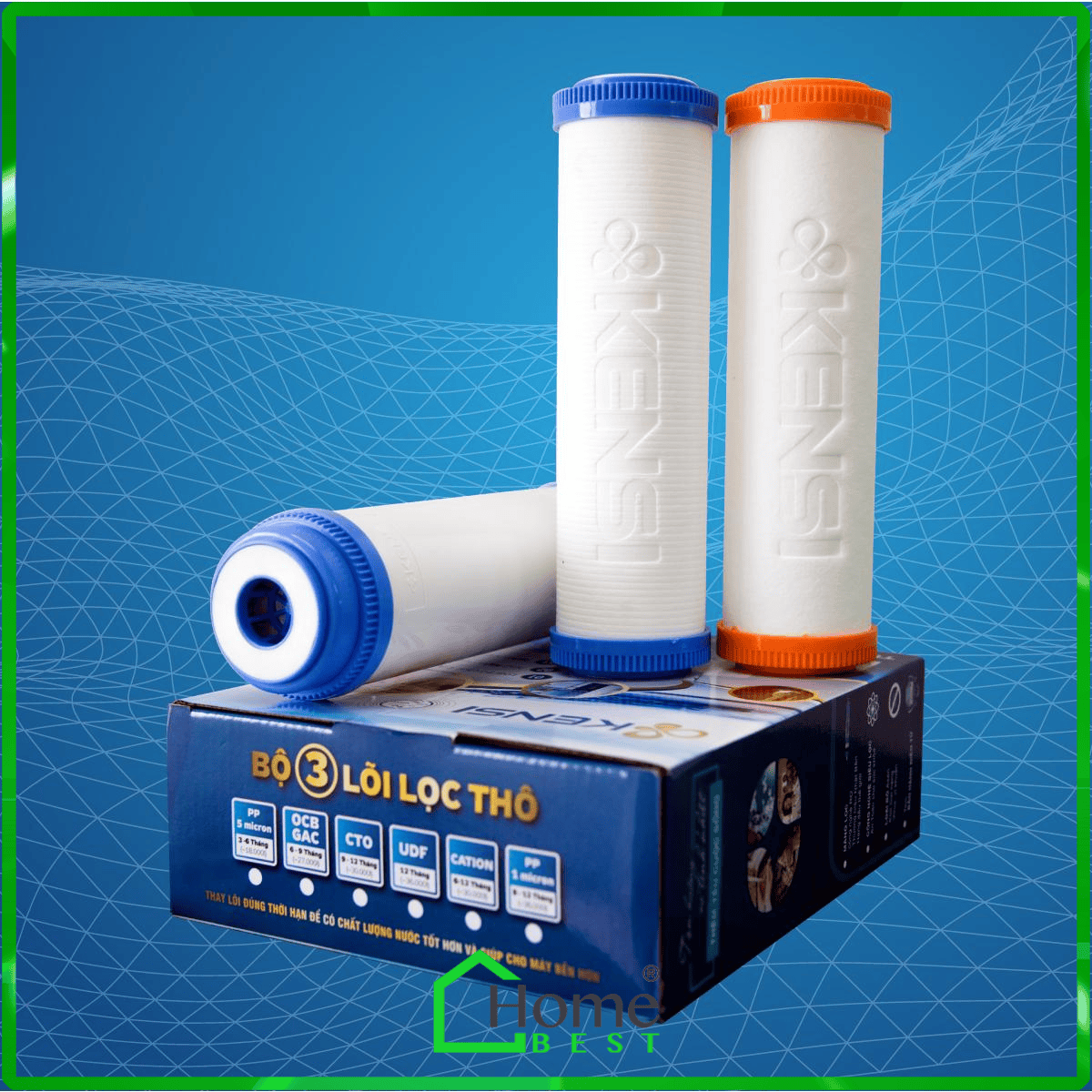 Bộ lõi lọc thô 123 Kensi