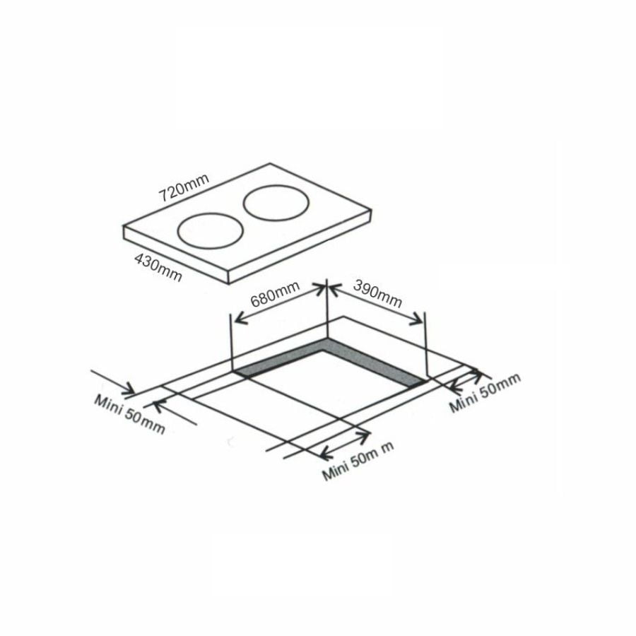 Bếp từ đôi Arber AB-2020