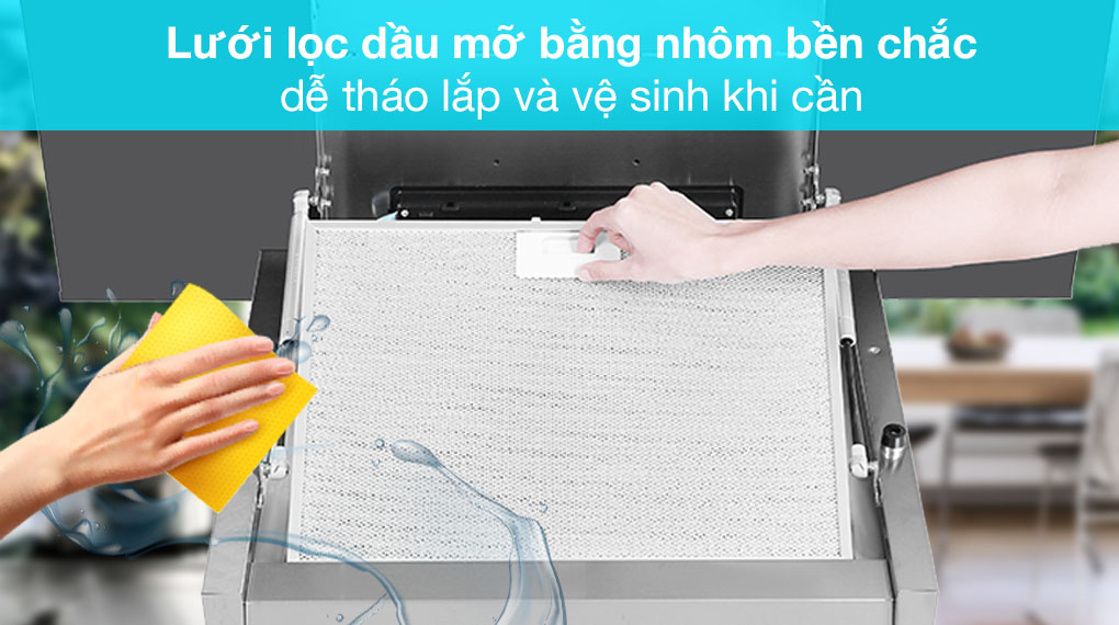 Máy hút khói, hút mùi kính vát Electrolux KFVB19K