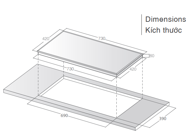 Bếp từ đôi Lorca TA-1008 VN