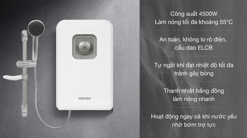 Máy nước nóng trực tiếp đơn điểm Stiebel Eltron DPL 45 EC (VN)