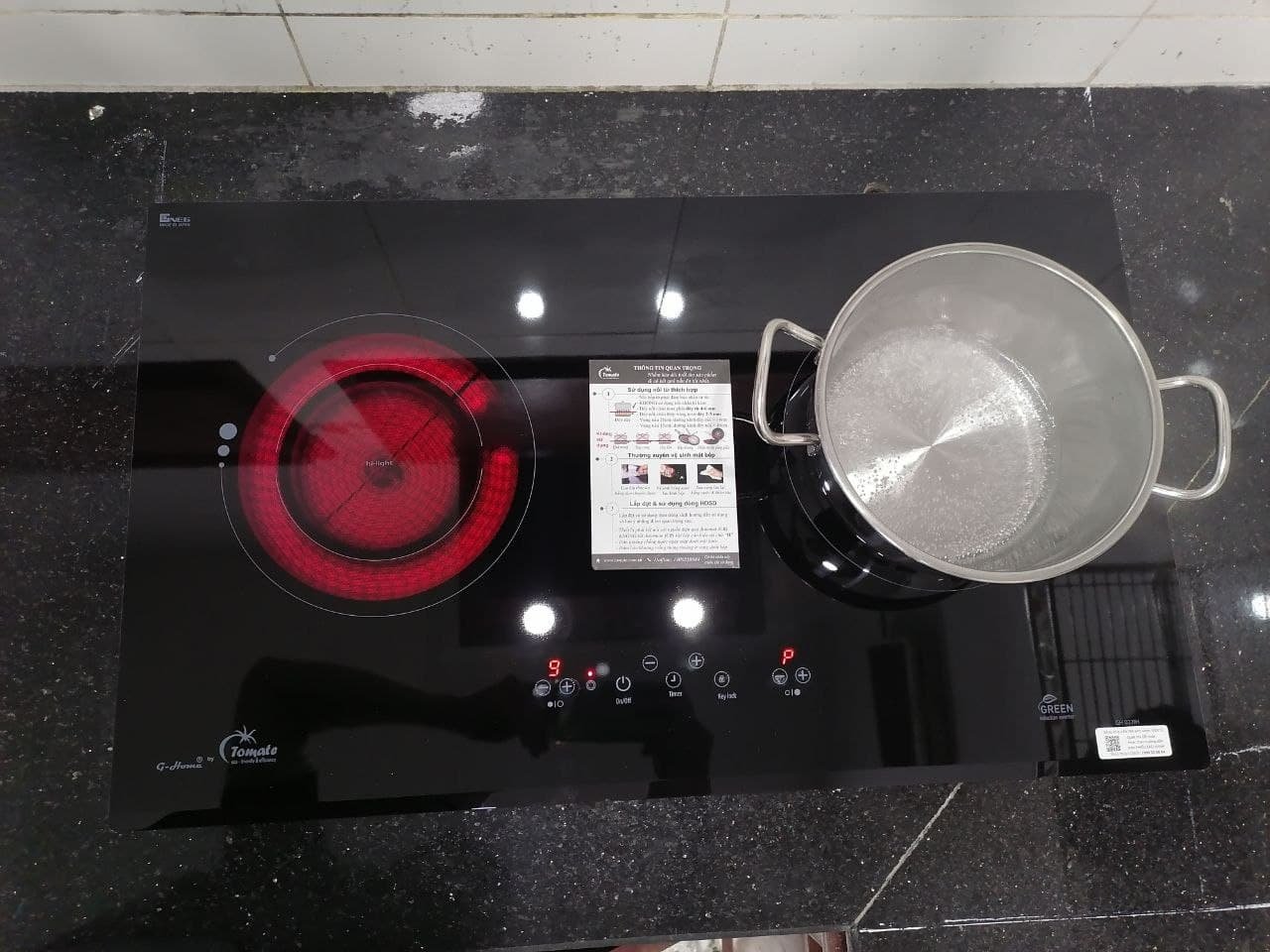 Bếp từ kết hợp hồng ngoại Tomate GH 027IH