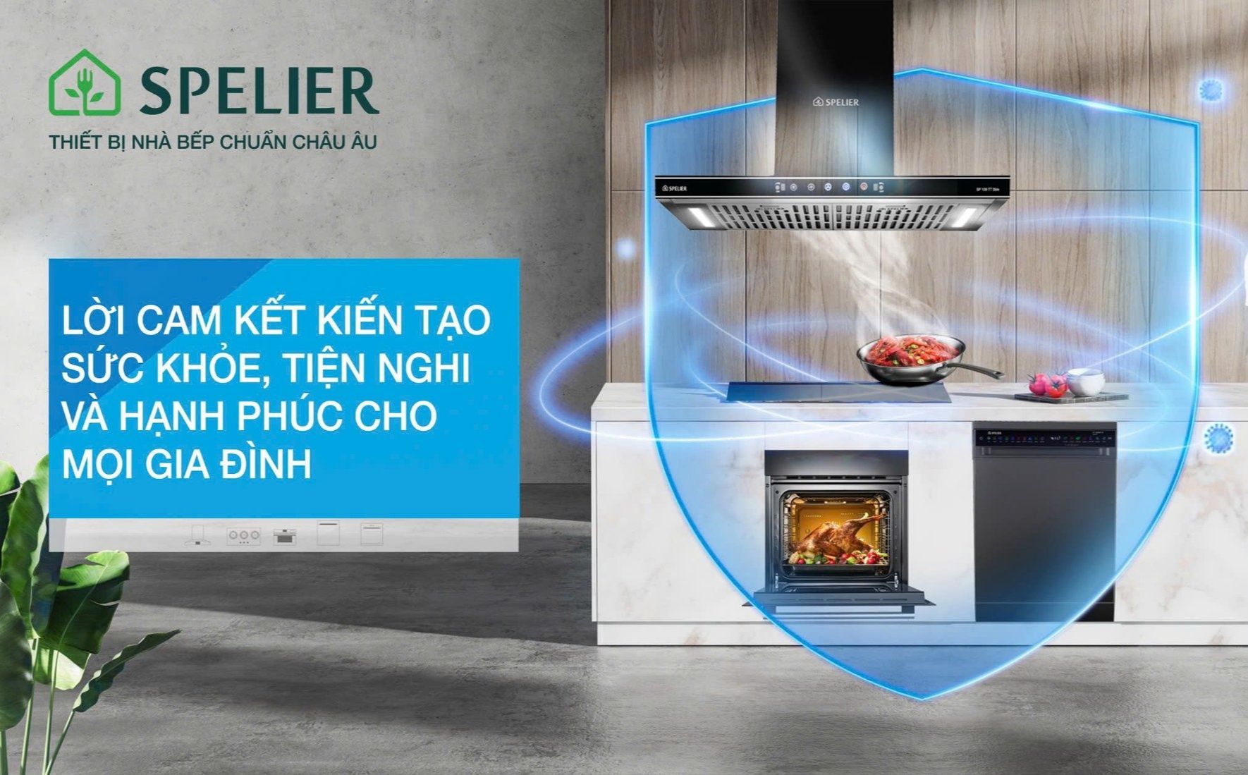 Máy hút khói kính ngang Spelier SP 109 TT SLIM (điều khiển cảm biến vẫy tay)