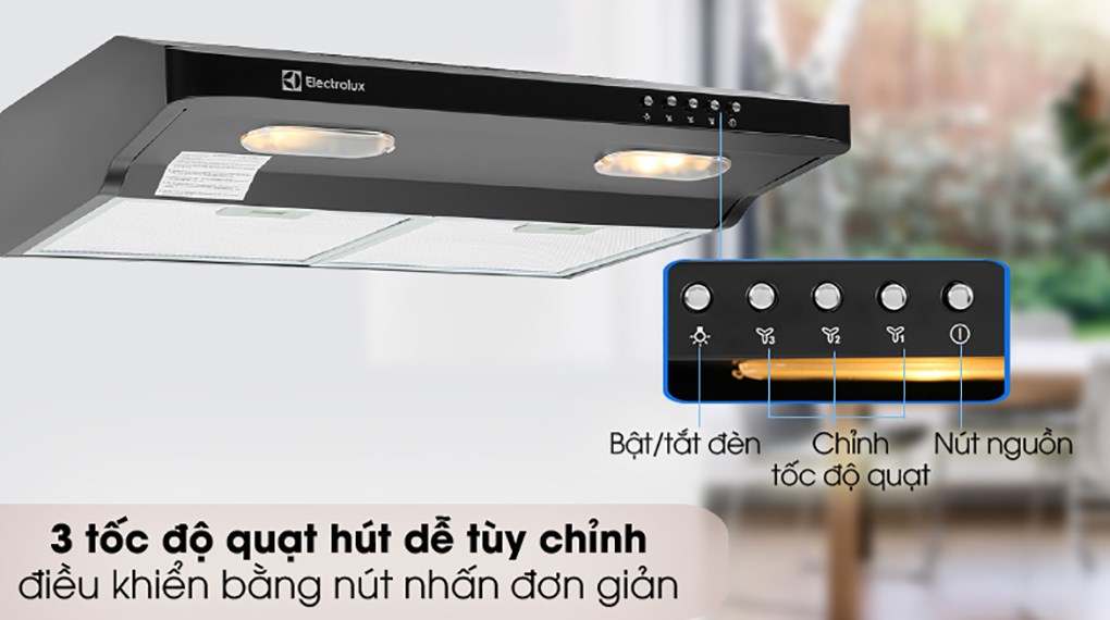 Máy hút khói, hút mùi cổ điển Electrolux EFT6032K