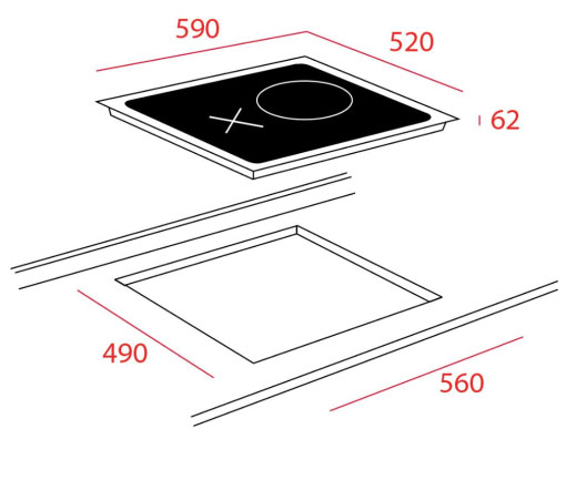 Bếp từ kết hợp hồng ngoại Teka HIS 6021S