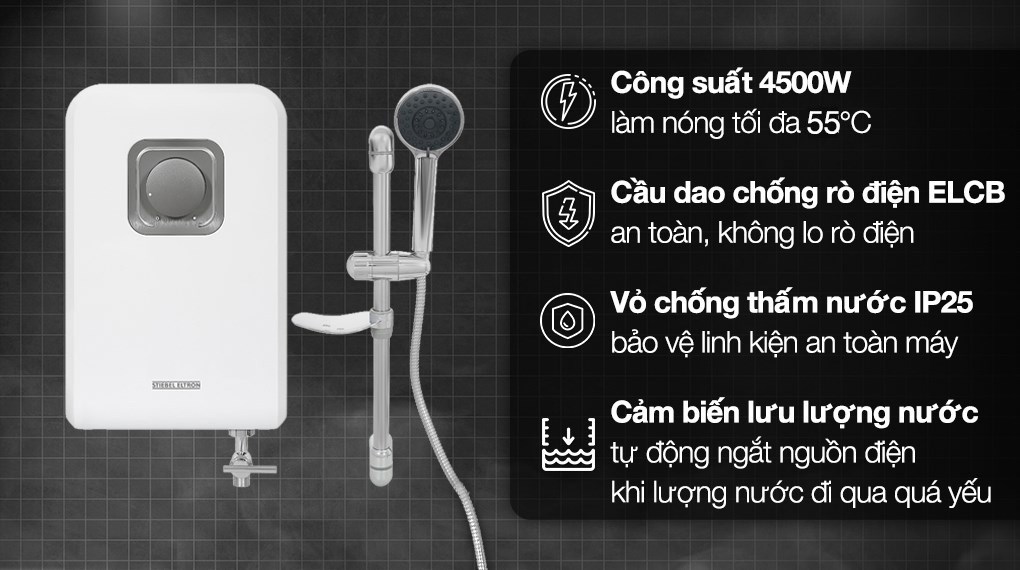 Máy nước nóng trực tiếp đơn điểm Stiebel Eltron DS 45 EC (VN)