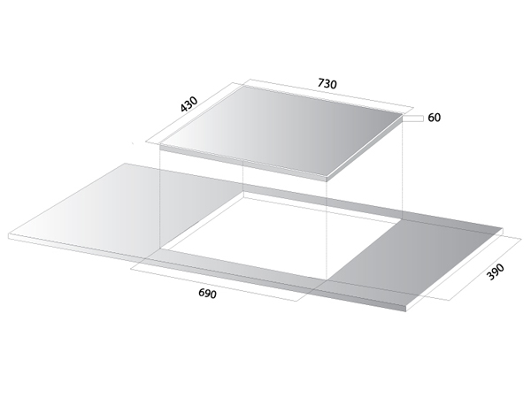 Bếp từ kết hợp hồng ngoại Kocher EI-735S