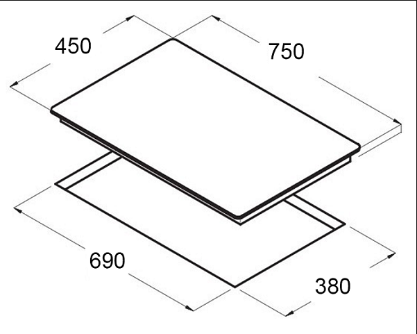 Bếp từ đôi Chefs EH-DIH890N