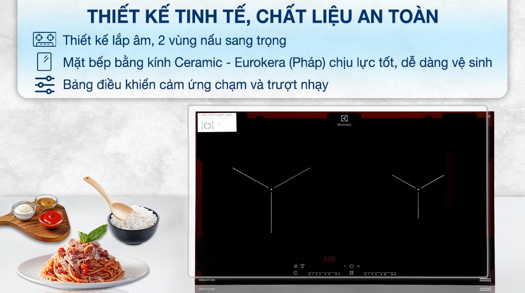 Bếp từ đôi Electrolux EHI7260BB