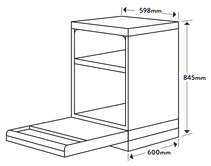 Máy rửa chén bát KAFF KF-BDWSI12.6