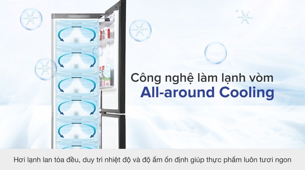 Tủ lạnh Samsung Inverter 339 lít Bespoke RB33T307055/SV