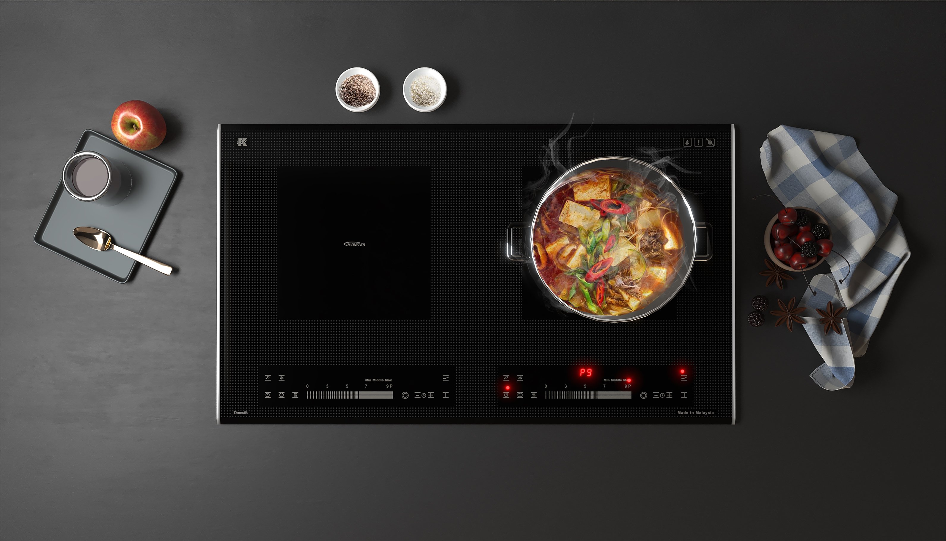 Bếp từ đôi Dmestik ML 222 DKI