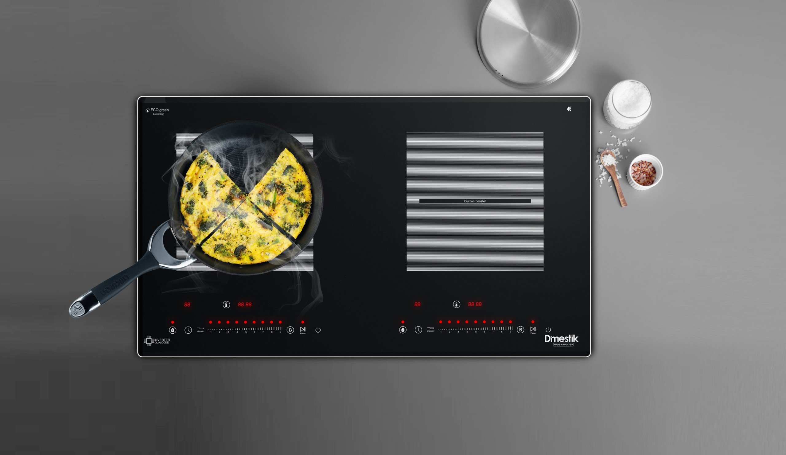 Bếp từ đôi Dmestik ML 299 DKI (không viền)