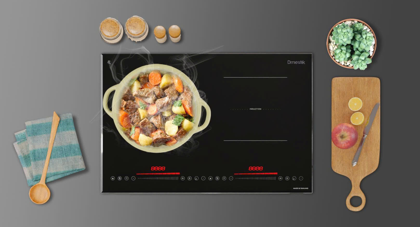 Bếp từ đôi Dmestik TL 6088 Promax