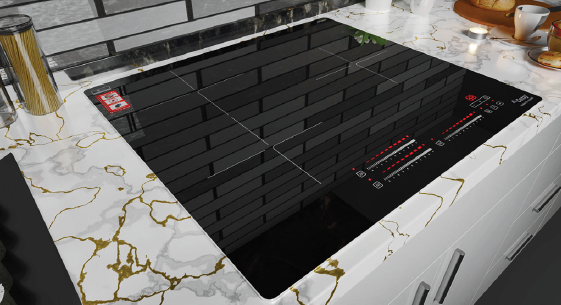 Bếp từ 3 vùng nấu Canzy CZ-656HNT