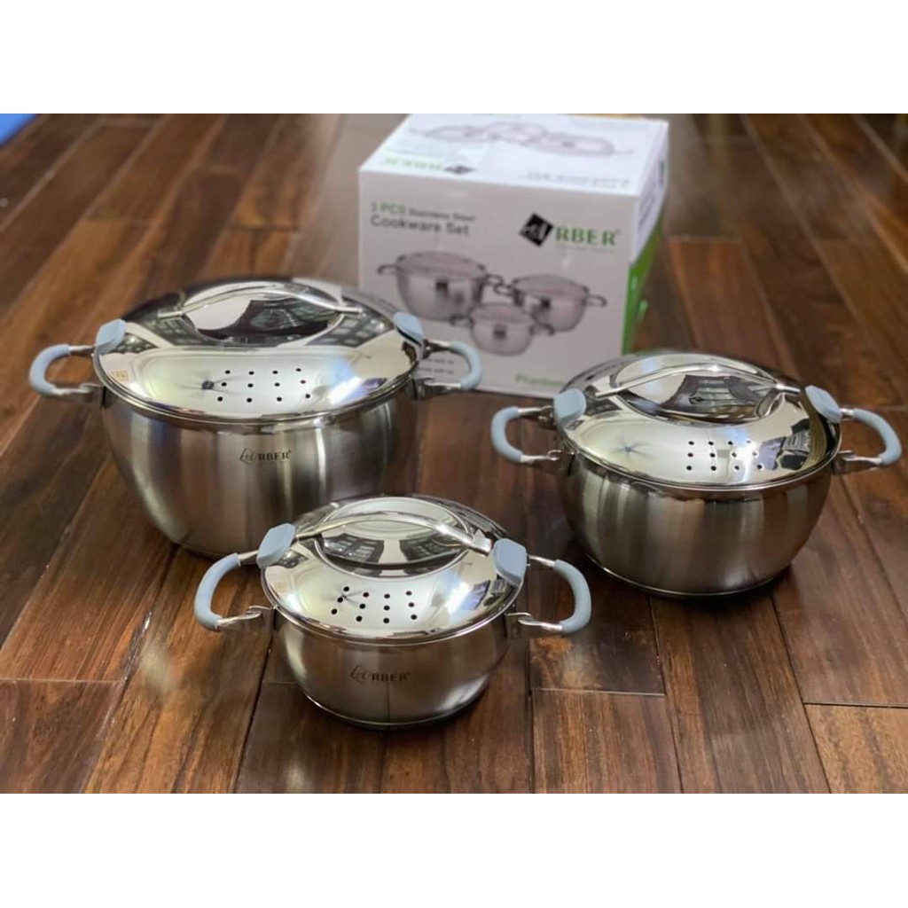 Bộ nồi inox 3 món Arber PHANTOM